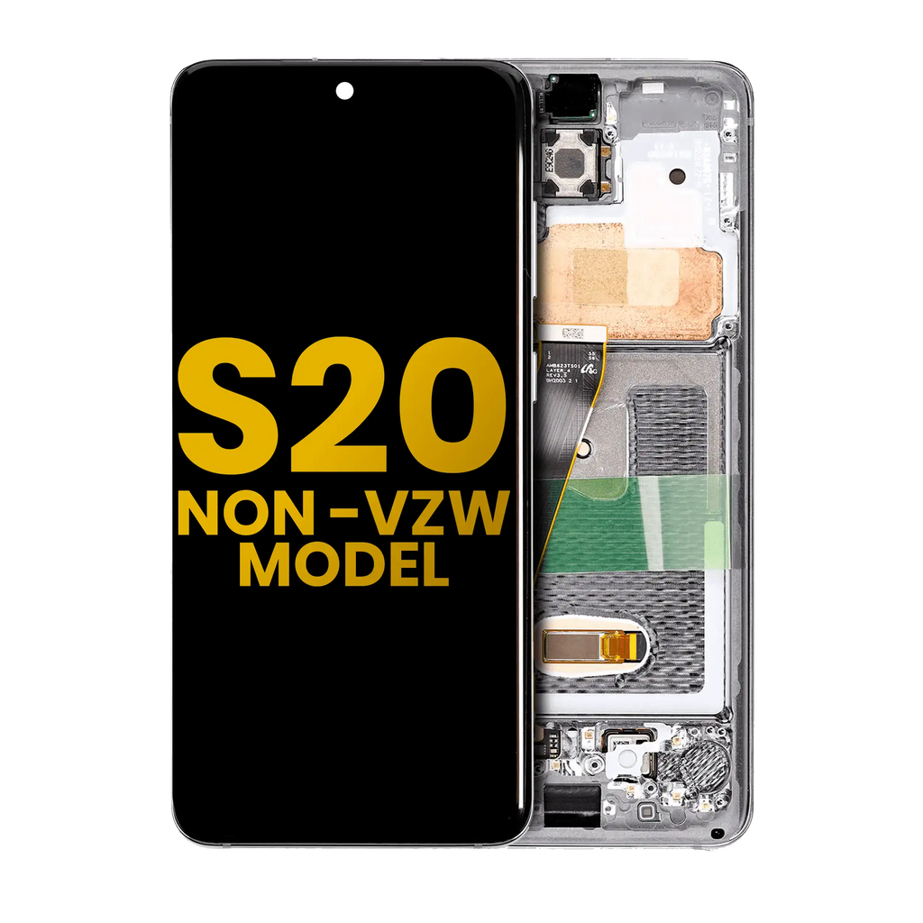 OLED-Display mit Rahmen Samsung Galaxy S20 5G Refurbished Cosmic Black