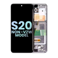 OLED-Display mit Rahmen Samsung Galaxy S20 5G Service Pack Cloud White