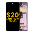 OLED-Display mit Rahmen für Samsung Galaxy S20 - Cloud Pink (Refurbished)