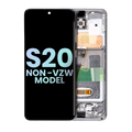 OLED-Display mit Rahmen Samsung Galaxy S20 5G Cosmic Gray Service Pack