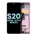 OLED Display with Frame for Samsung Galaxy S20 5G (Non-Verizon 5G UW Frame) (Service Pack) (Cloud Pink)