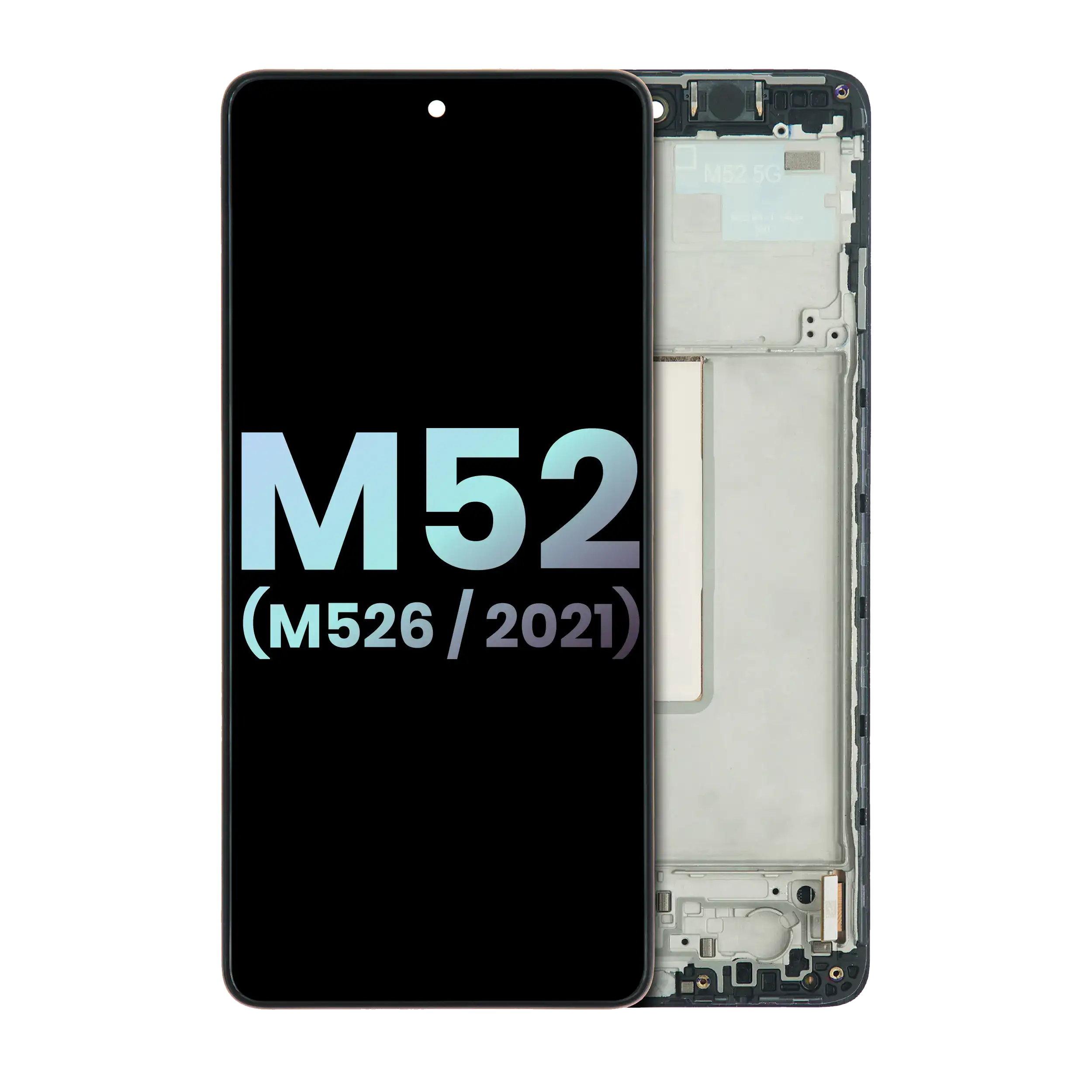 OLED-Display mit Rahmen für Samsung Galaxy M52 5G (Service Pack) (Alle Farben)