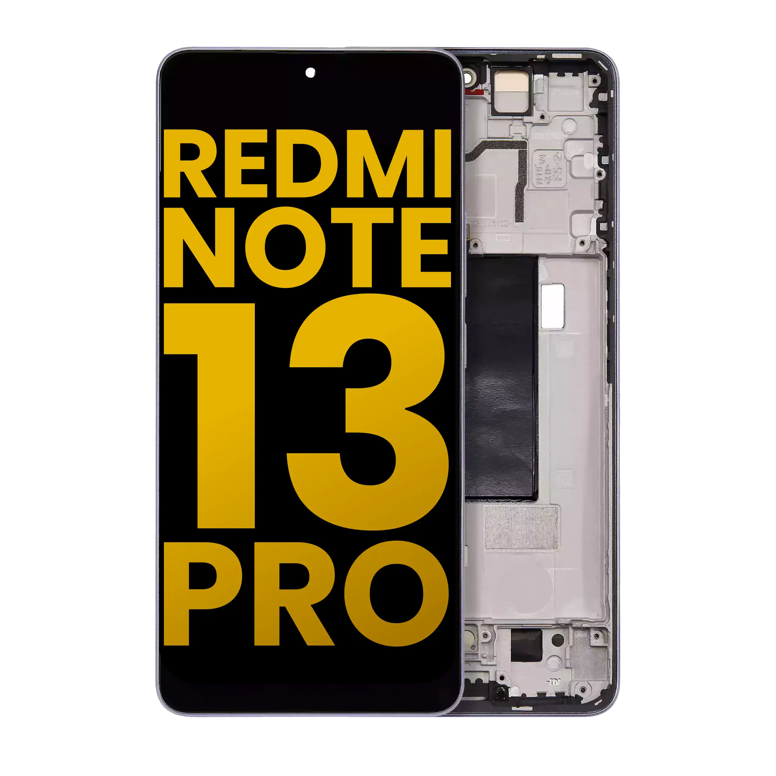 OLED Display with Frame for Xiaomi Redmi Note 13 Pro 5G (Refurbished) (Violet)