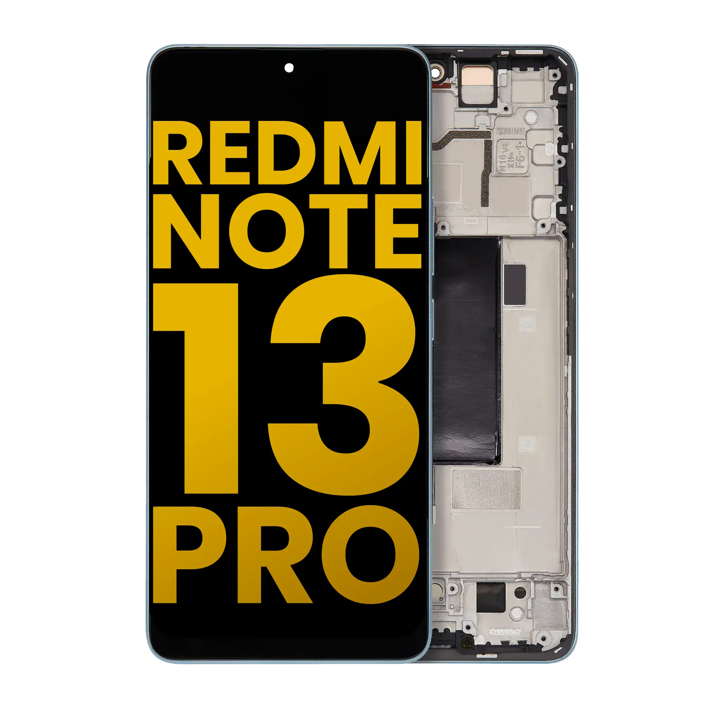 OLED Display with Frame for Xiaomi Redmi Note 13 Pro 5G (Refurbished) (Blue)