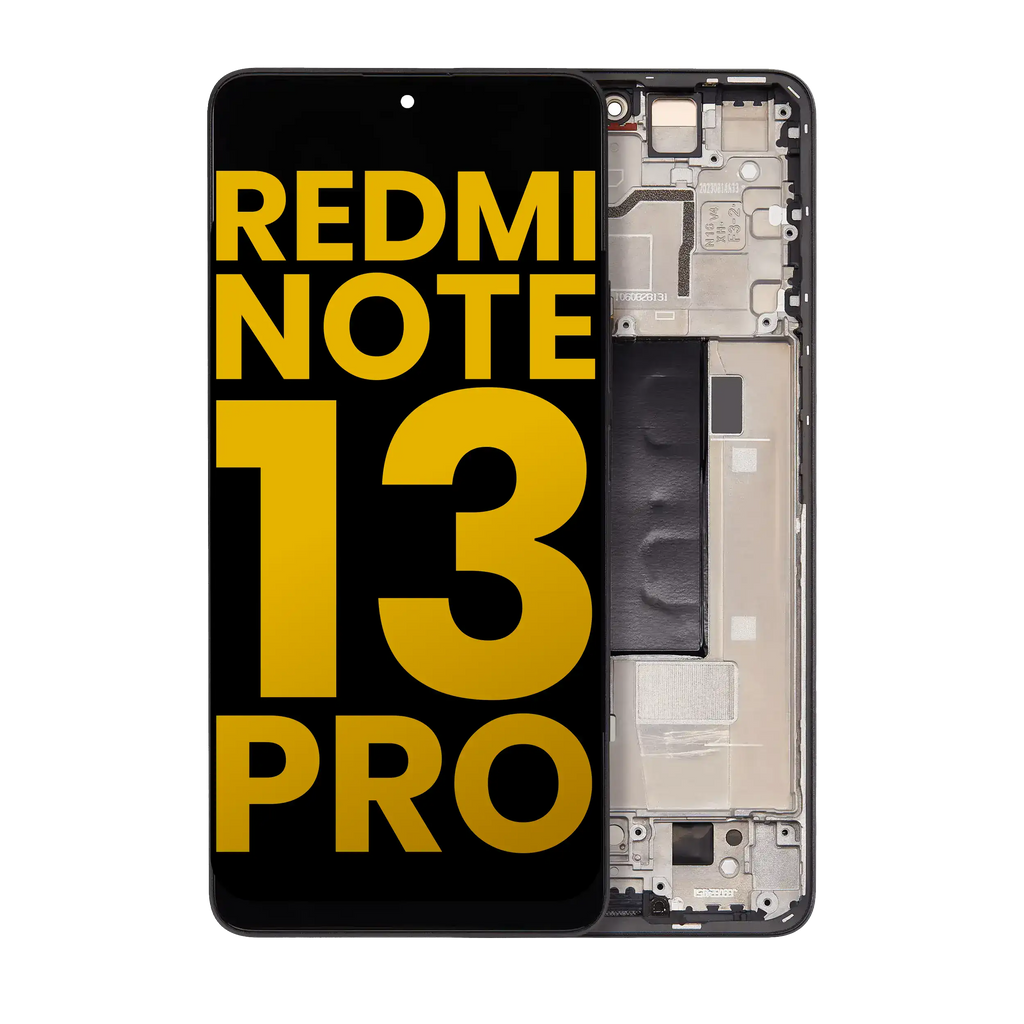 OLED Display with Frame for Xiaomi Redmi Note 13 Pro 5G (Refurbished) (Black)