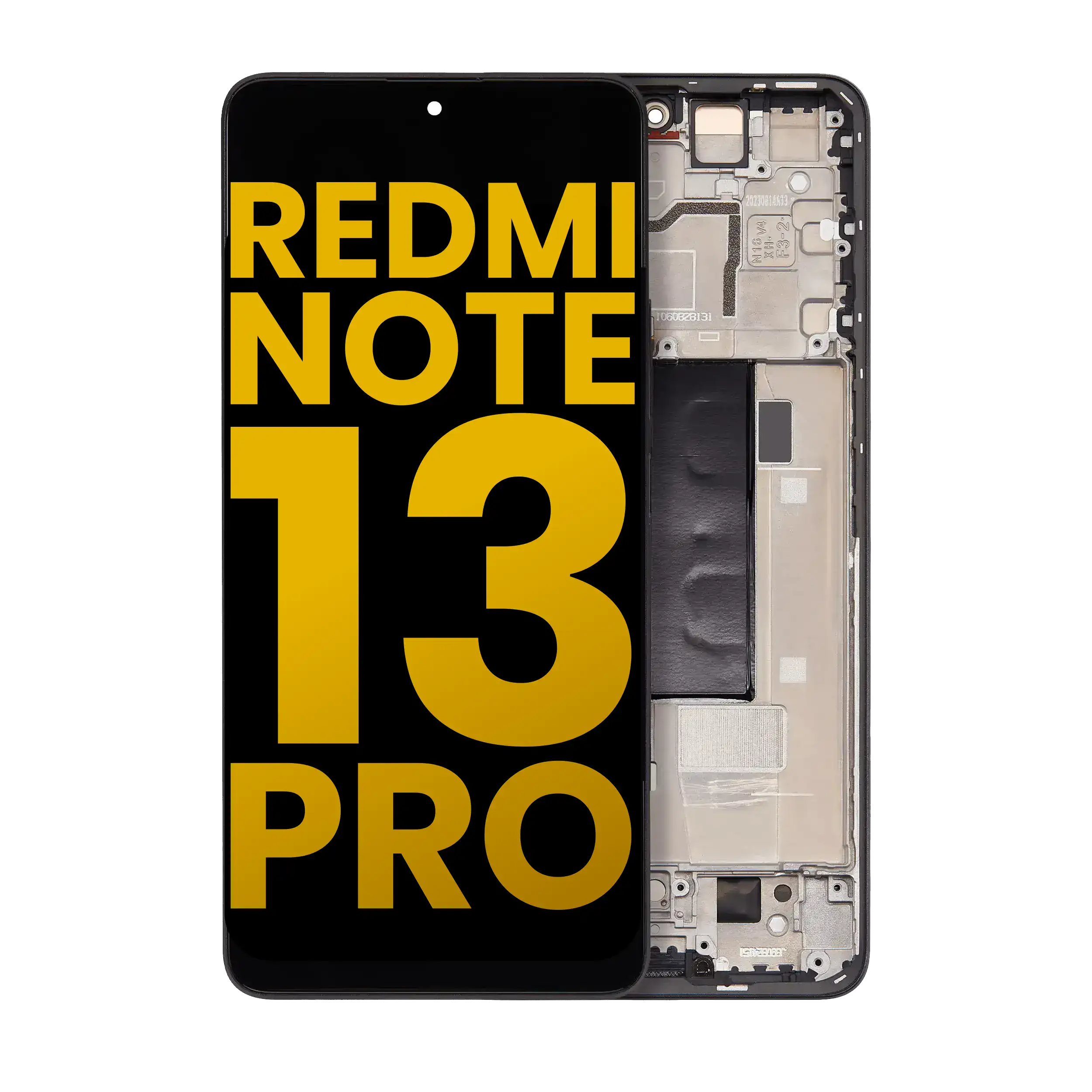 OLED Display with Frame for Xiaomi Redmi Note 13 Pro 5G (Refurbished) (Black)
