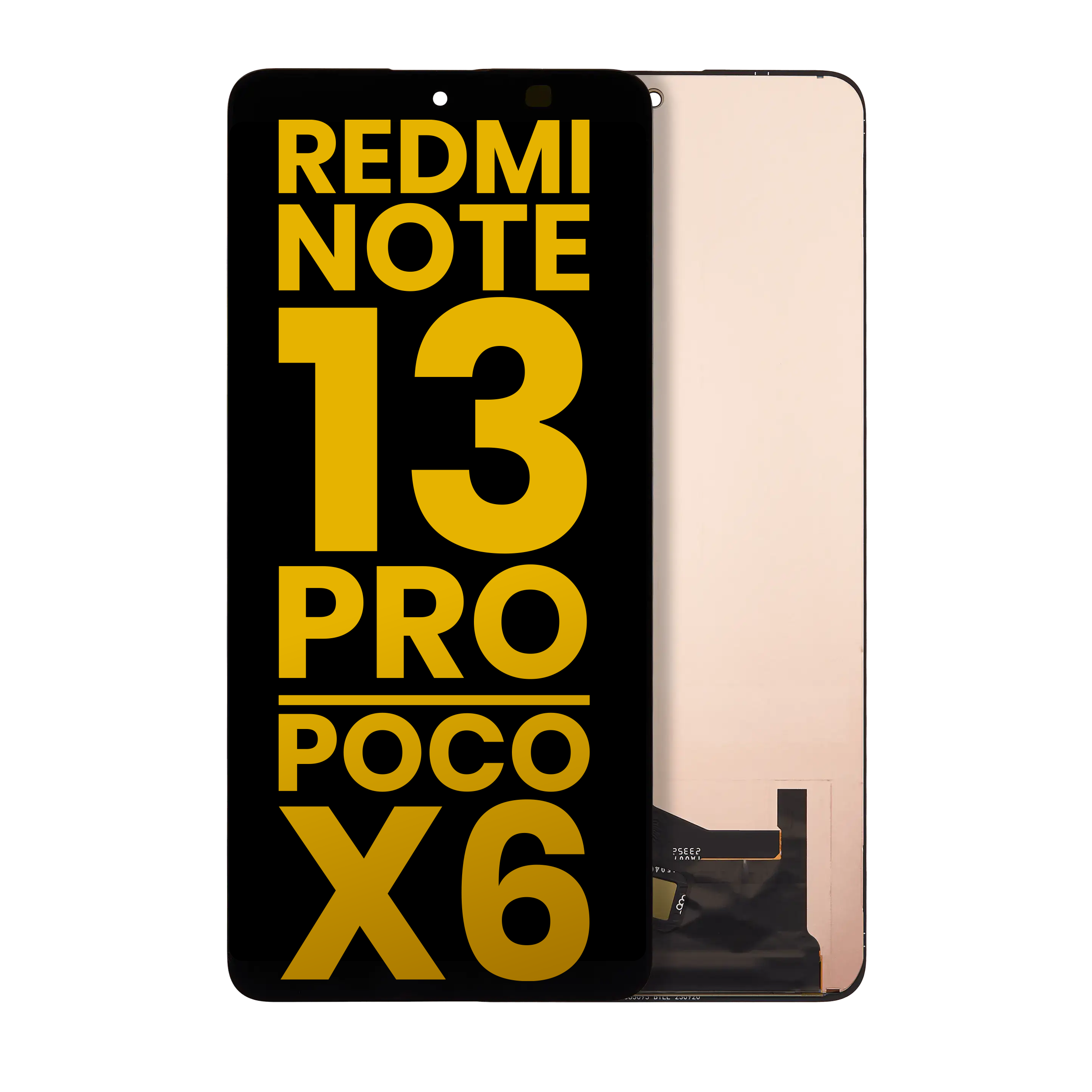 OLED-Display ohne Rahmen für Xiaomi Redmi Note 13 Pro & Poco X6 5G refurbished