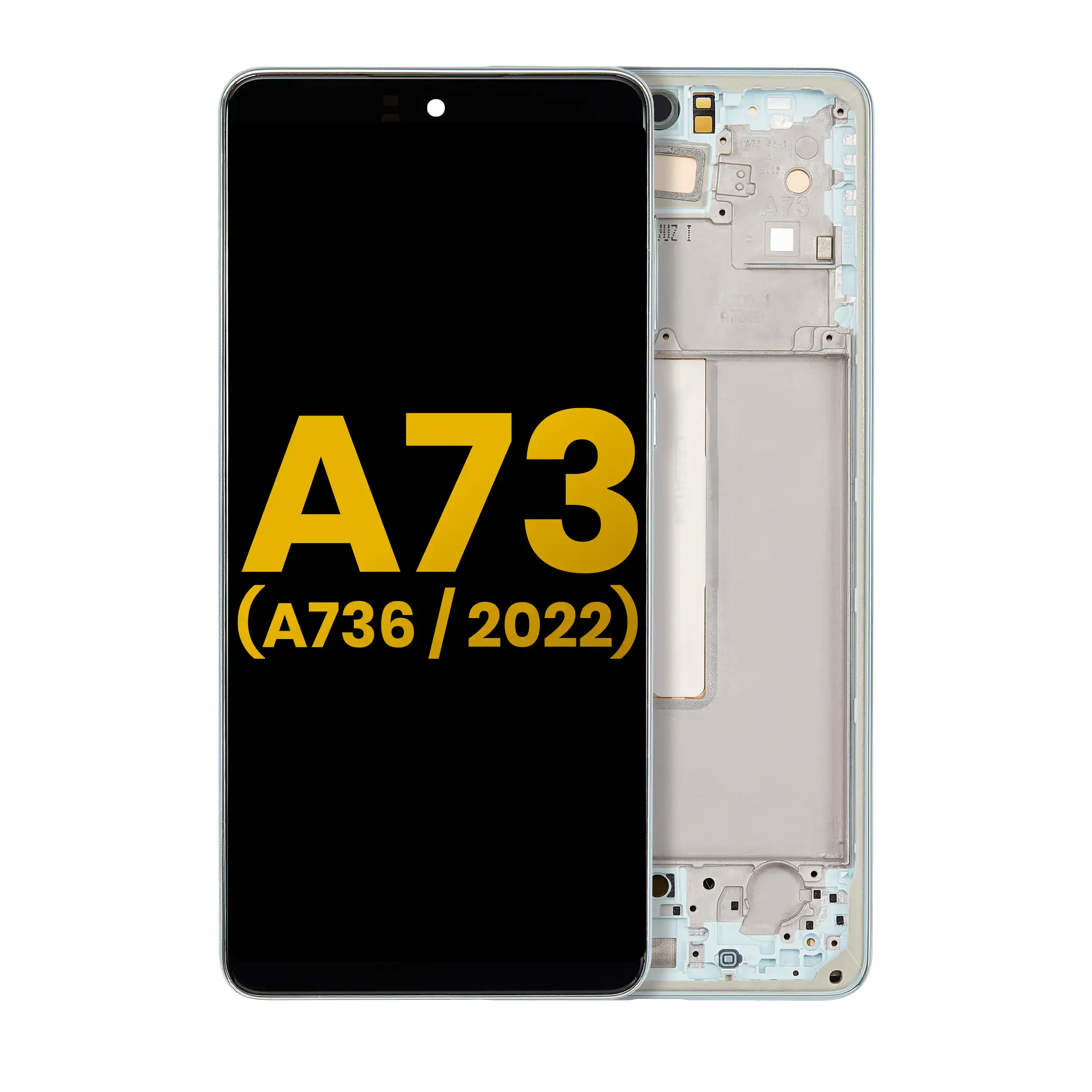 OLED-Display mit Rahmen Samsung Galaxy A73 5G Refurbished Mint