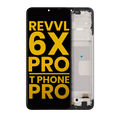 LCD-Display mit Rahmen für T-Mobile Revvl 6X Pro 5G / T Phone Pro (Refurb.) (all