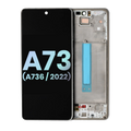 OLED-Display mit Rahmen Samsung Galaxy A73 5G (Service Pack) Grau