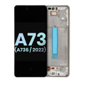 OLED-Display mit Rahmen für Samsung Galaxy A73 5G Service Pack Weiß