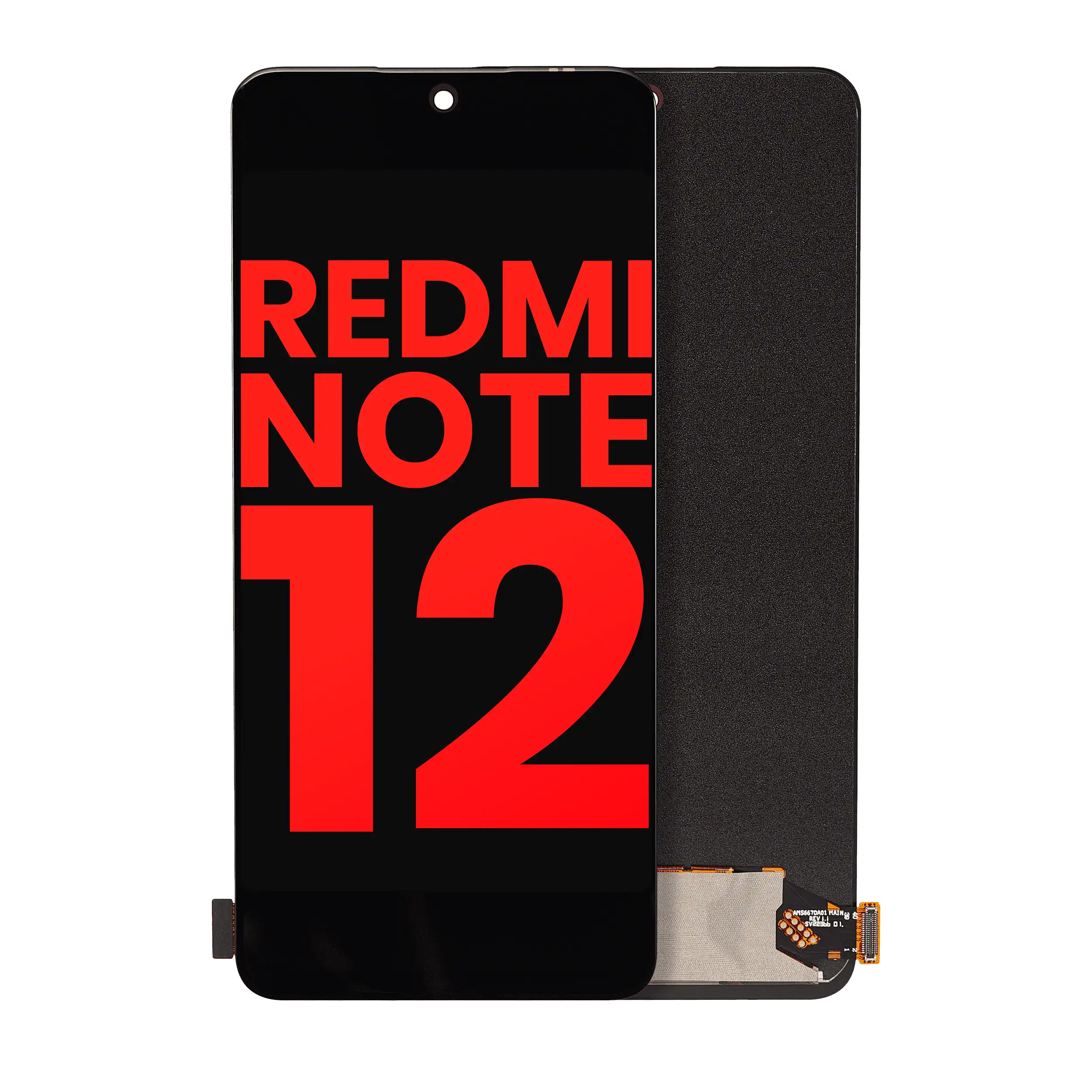 OLED-Display ohne Rahmen für Xiaomi Redmi Note 12 4G/5G (AF+, alle Farben)