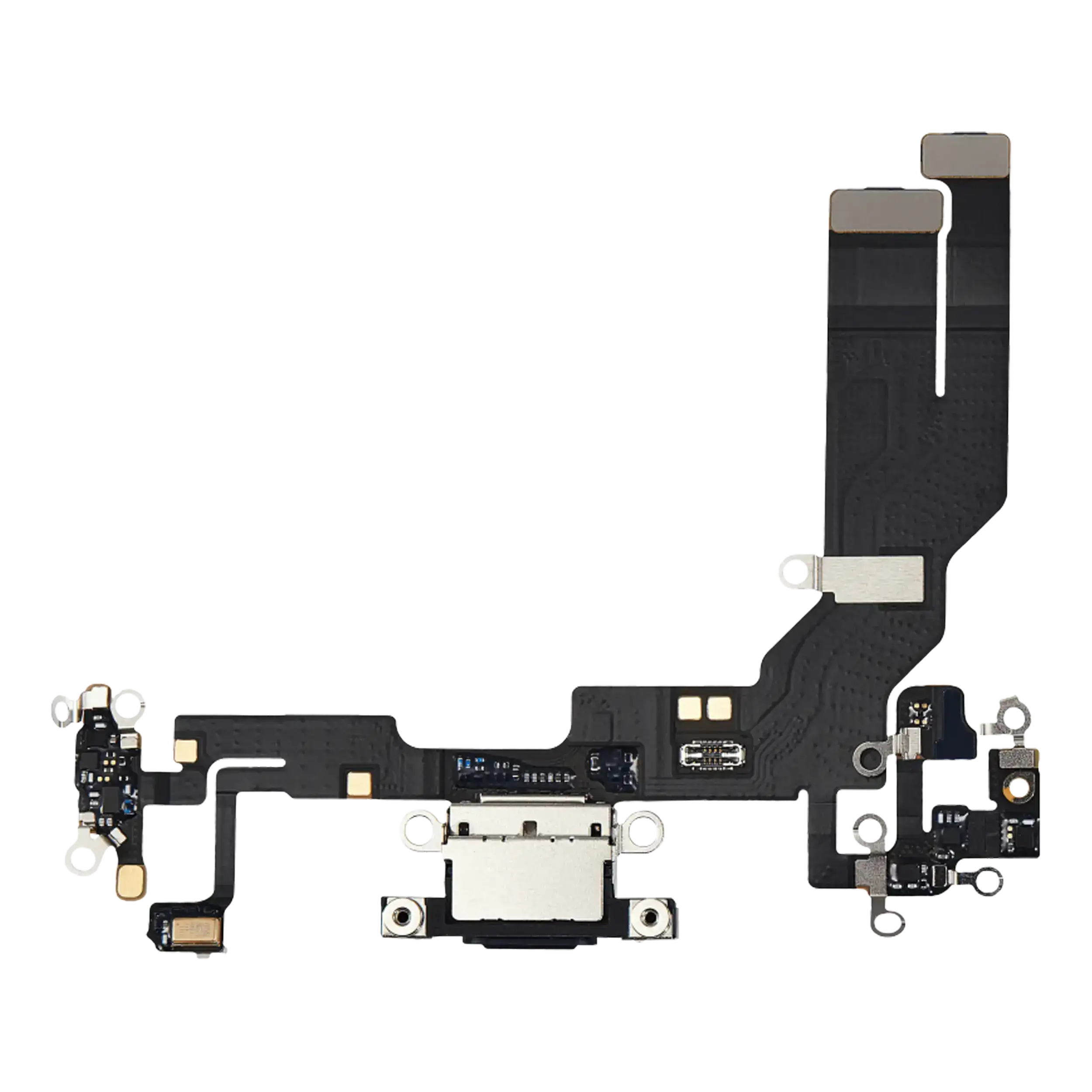 Charging Port Flex Cable with PCB for iPhone 16e (Original OEM) (Black)