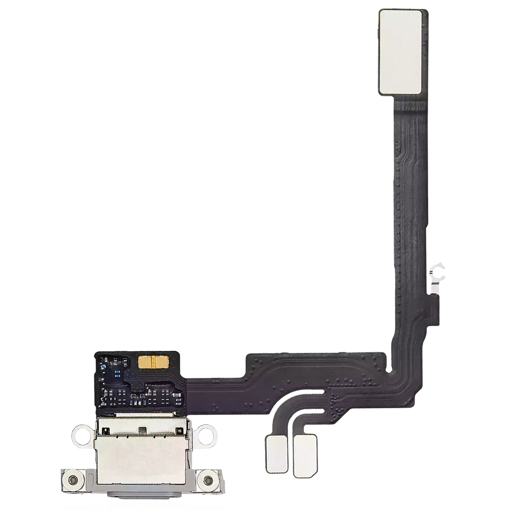 Charging Port Flex Cable with PCB for iPhone 16 Pro (Original OEM) (White Titanium)