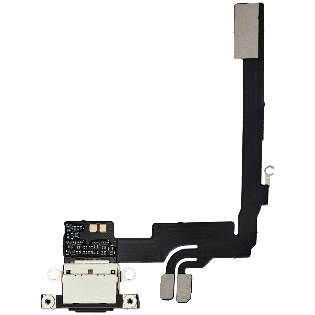 Original Ladebuchse Flexkabel mit Platine für iPhone 16 Pro (Schwarz Titanium)