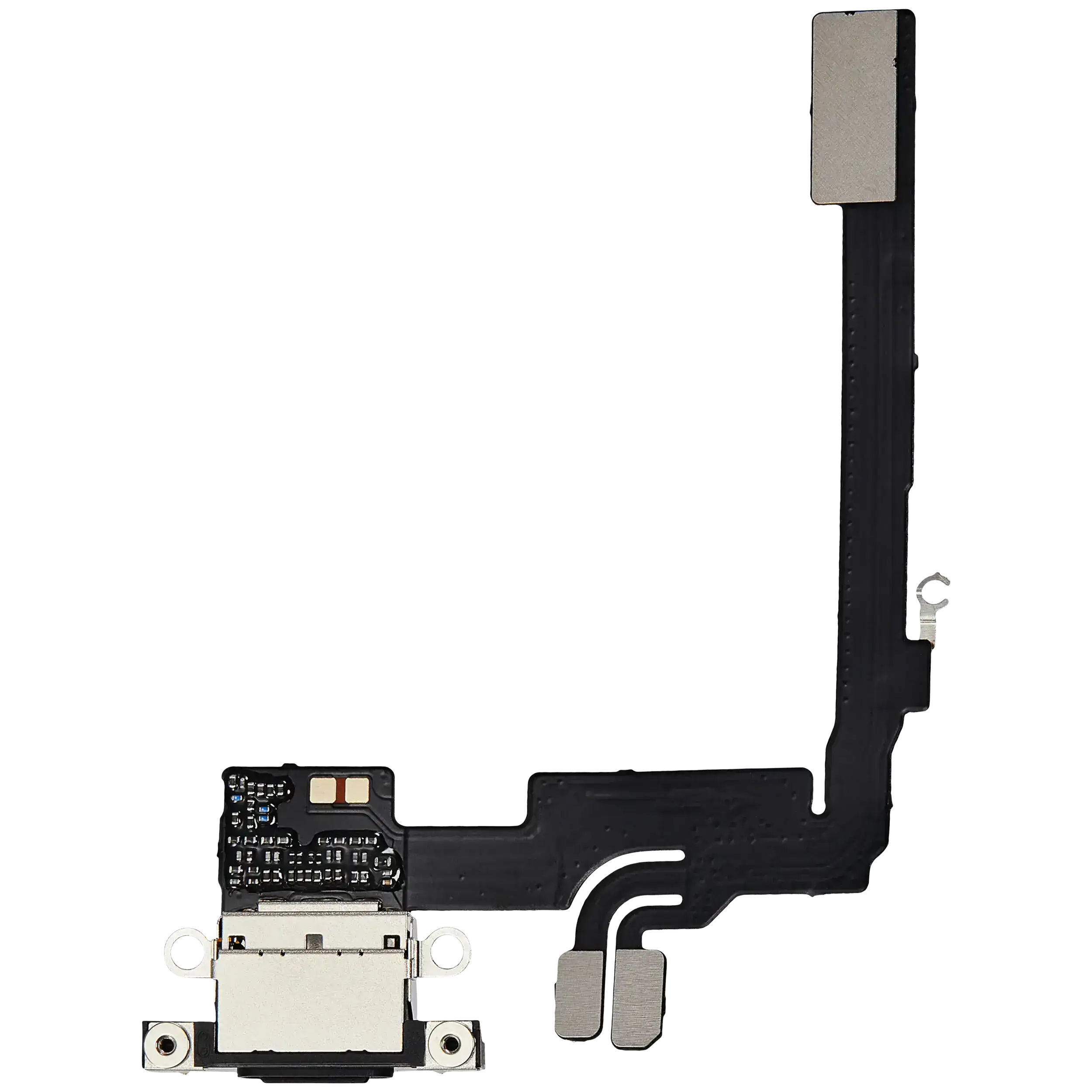 Original Ladebuchse Flexkabel mit Platine für iPhone 16 Pro (Schwarz Titanium)