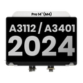 Display (Glänzend) für MacBook Pro 14" 2024-25 Silber OEM Pull A