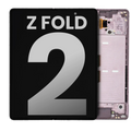 Innen-OLED-Display mit Rahmen für Samsung Galaxy Z Fold 2 5G, OEM B/C, Mystic Br