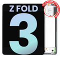 OLED-Display mit Rahmen für Samsung Galaxy Z Fold 3 5G (Svc Pack) Phantom Silver