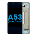 LCD-Display mit Rahmen Samsung Galaxy A53 5G Blau Aftermarket