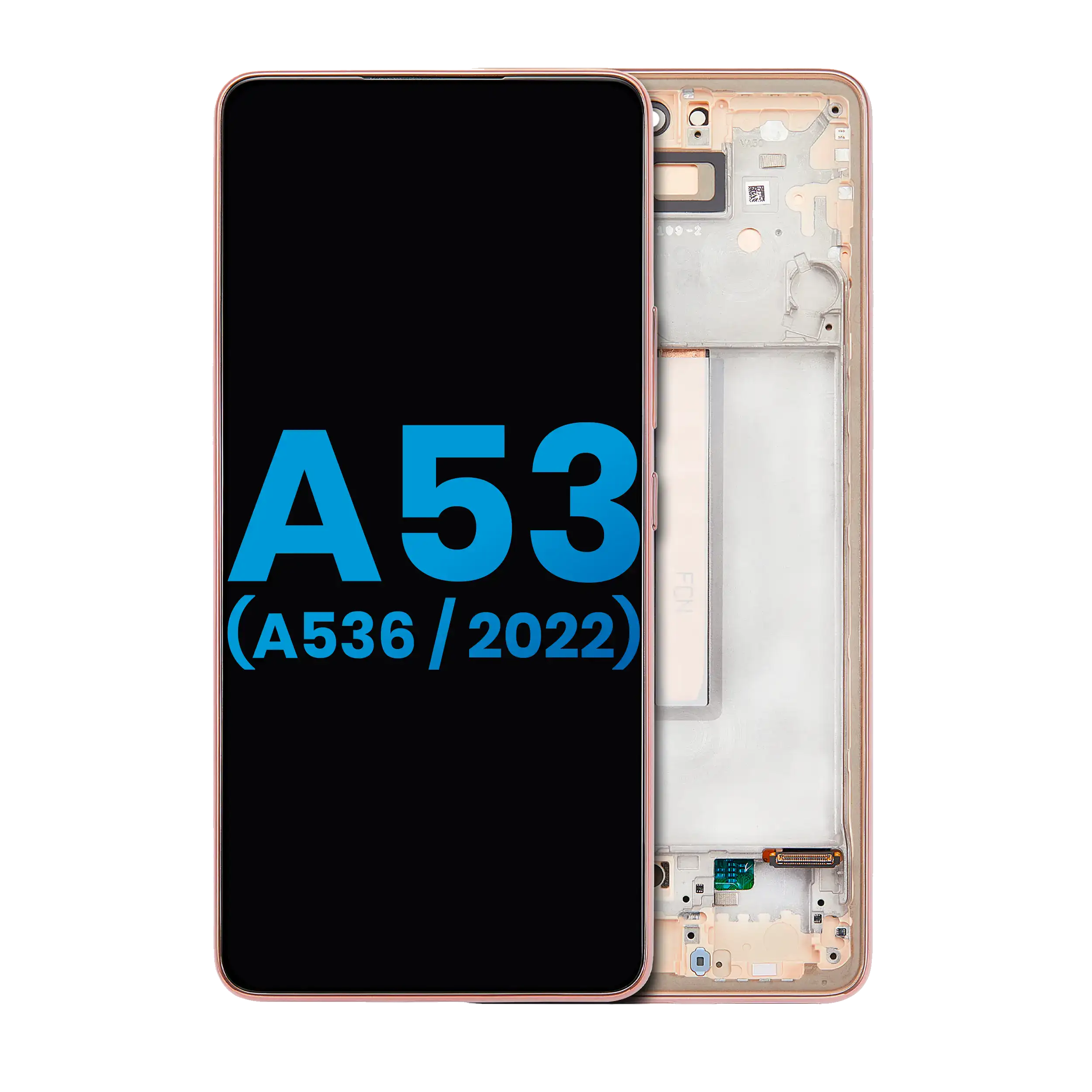LCD Display with Frame for Samsung Galaxy A53 5G (A536 / 2022) (Without Fingerprint Sensor) (Aftermarket: Incell) (Peach)