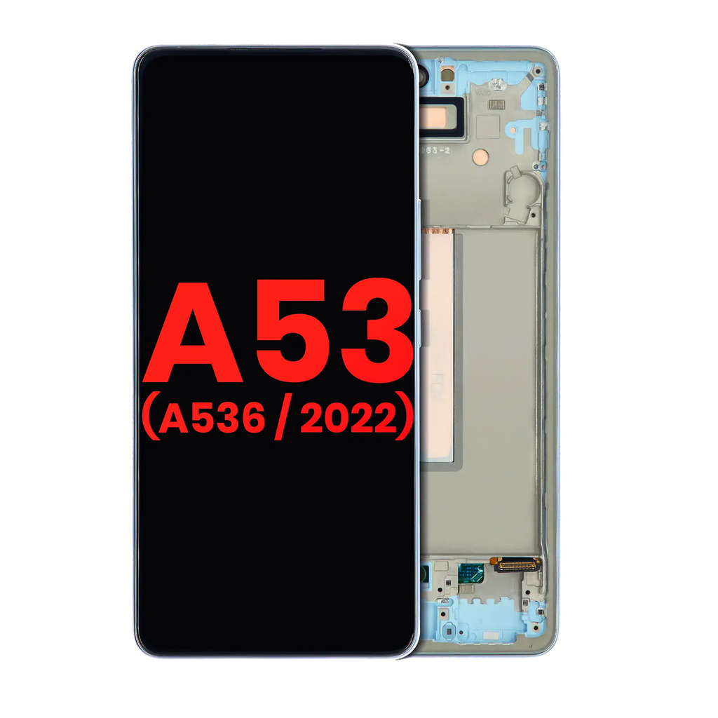 OLED Display with Frame for Samsung Galaxy A53 5G (A536 / 2022) (6.46") (Aftermarket Plus) (Blue)