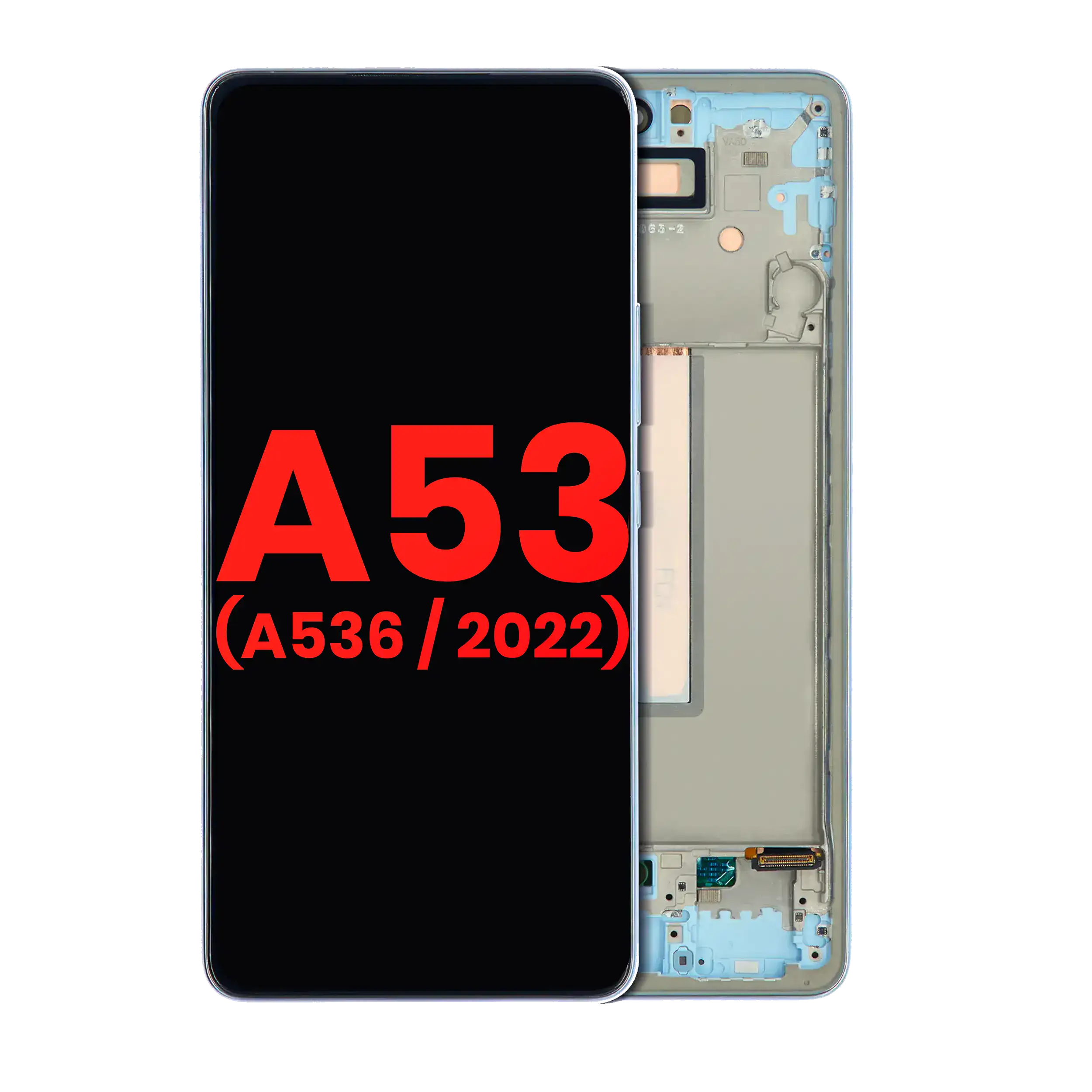 OLED Display with Frame for Samsung Galaxy A53 5G (A536 / 2022) (6.46") (Aftermarket Plus) (Blue)