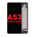 OLED Full Assembly with Frame for Samsung Galaxy A53 5G (A536 / 2022) (6.46") (Aftermarket Plus) (Black)