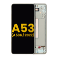 OLED-Display mit Rahmen für Samsung Galaxy A53 5G Refurbished Weiß
