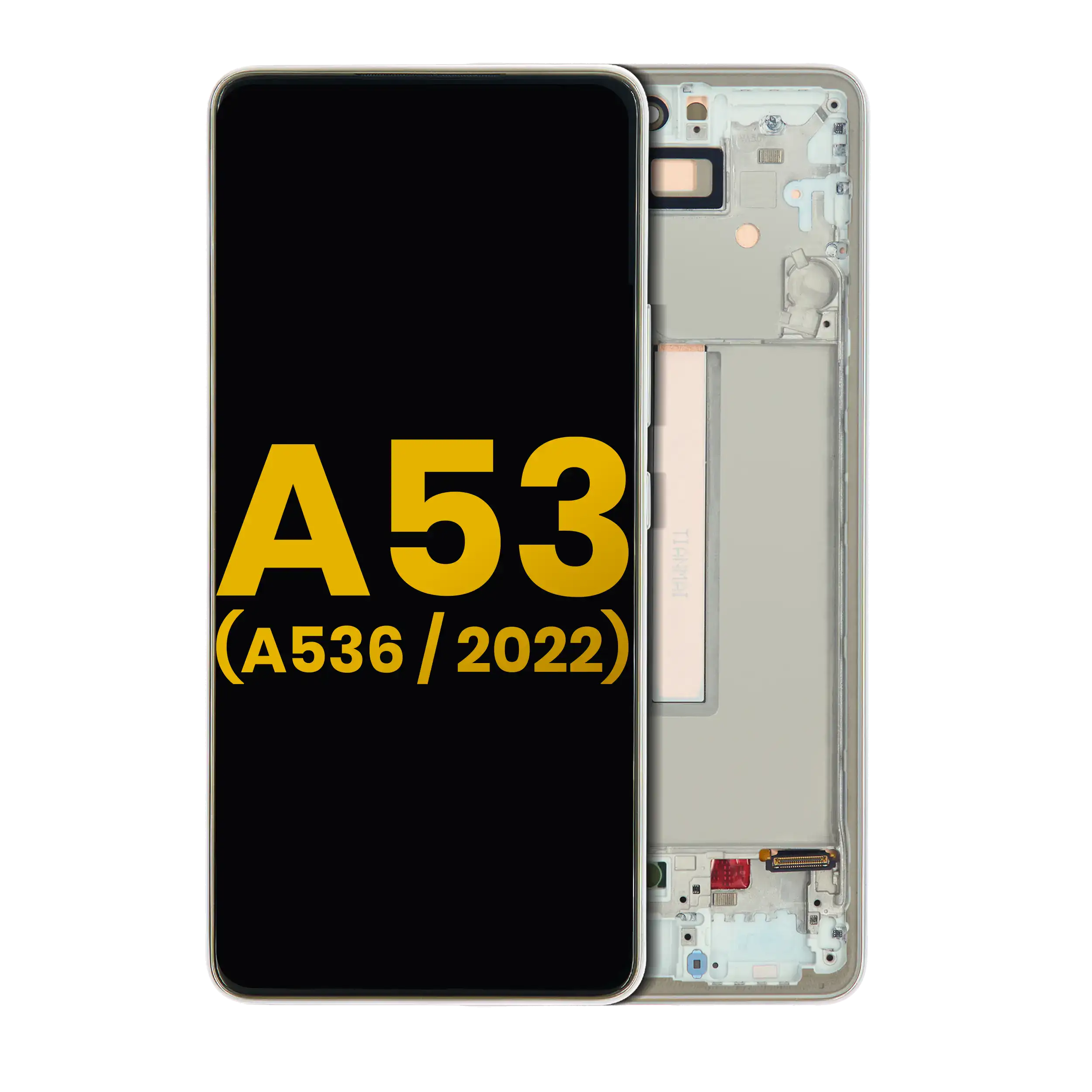 OLED-Display mit Rahmen für Samsung Galaxy A53 5G Refurbished Weiß