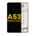 OLED Display with Frame for Samsung Galaxy A53 5G (A536 / 2022) (Refurbished) (Peach)