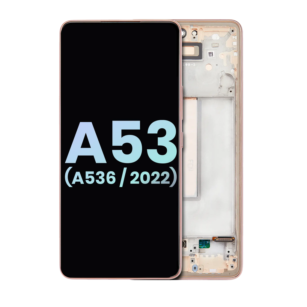 OLED Display with Frame for Samsung Galaxy A53 5G (A536 / 2022) (Service Pack) (Peach)