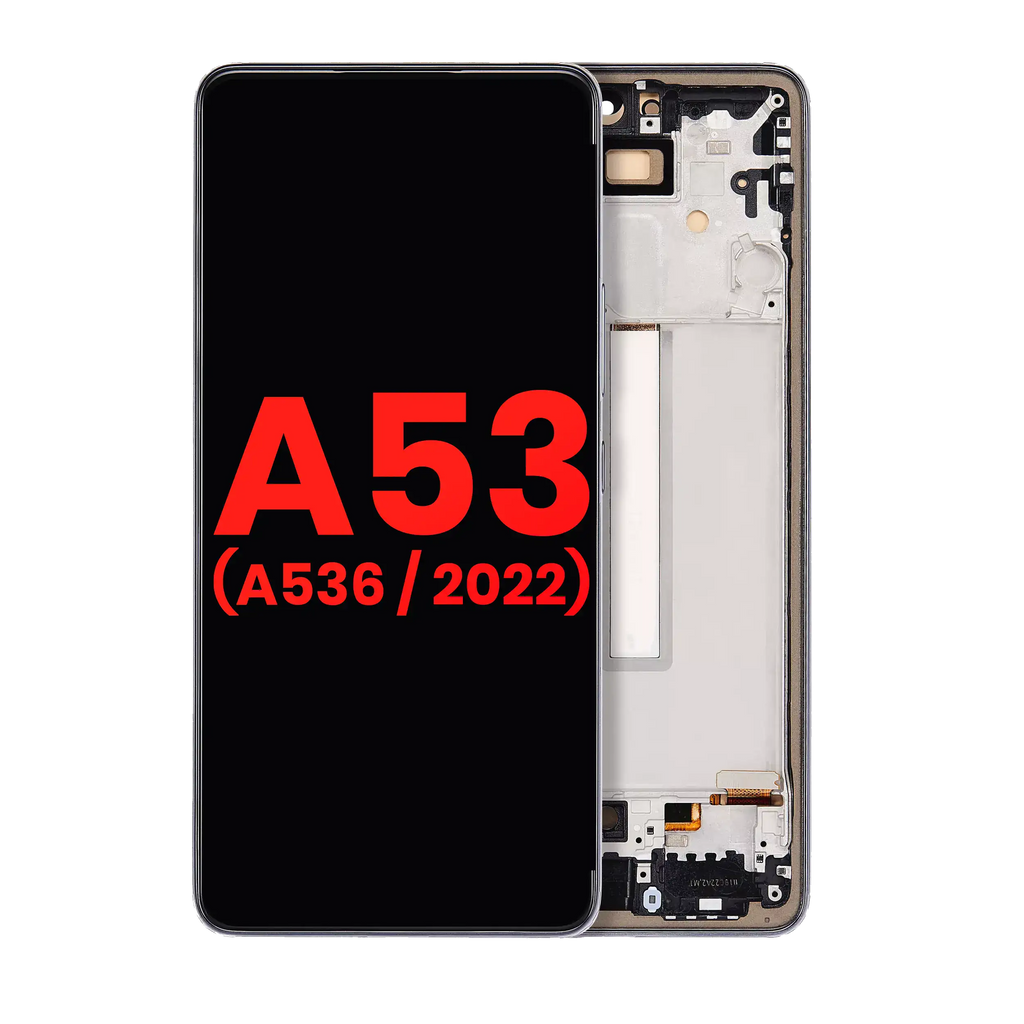 OLED Display with Frame for Samsung Galaxy A53 5G (A536 / 2022) (6.36") (Aftermarket Plus) (Black)
