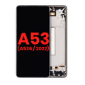 OLED-Display mit Rahmen für Samsung Galaxy A53 5G Schwarz (Aftermarket Plus)