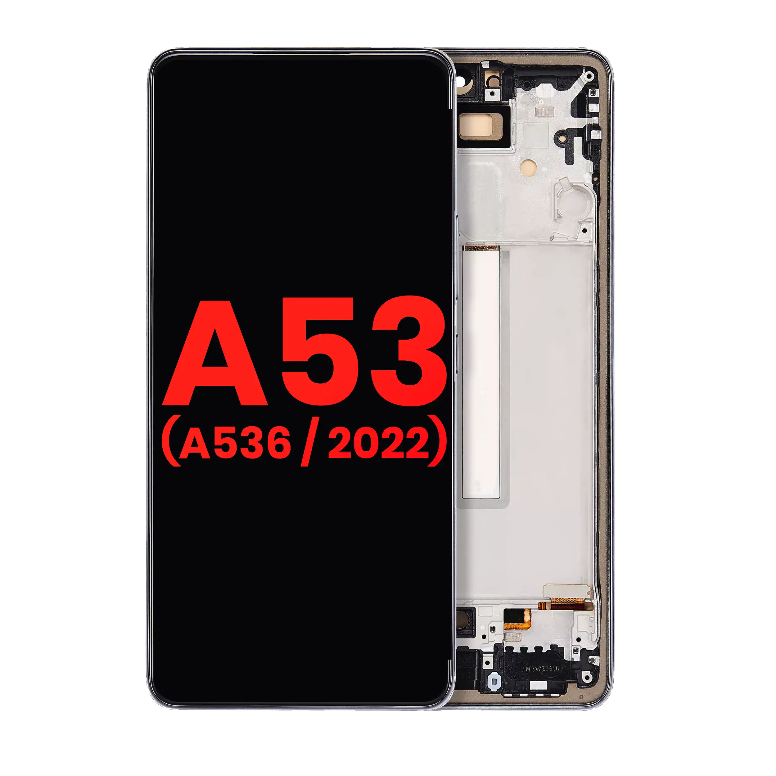 OLED Display with Frame for Samsung Galaxy A53 5G (A536 / 2022) (6.36") (Aftermarket Plus) (Black)