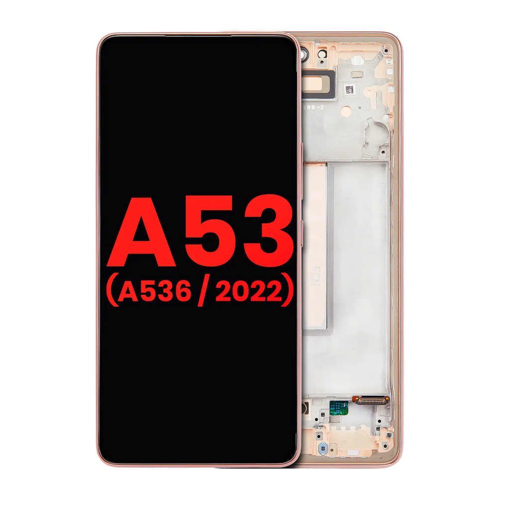 OLED Display with Frame for Samsung Galaxy A53 5G (A536 / 2022) (6.36") (Aftermarket Plus) (Peach)