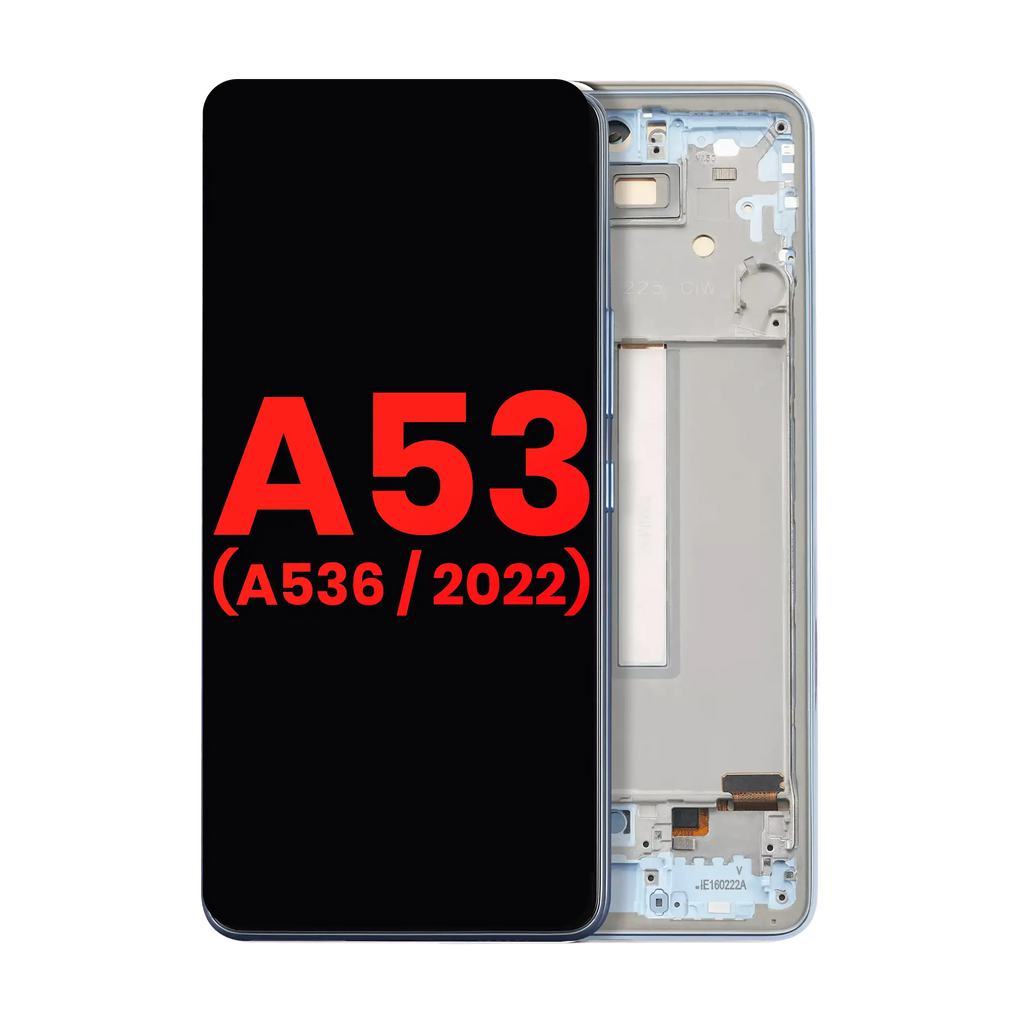 OLED Display with Frame for Samsung Galaxy A53 5G (A536 / 2022) (6.36") (Aftermarket Plus) (Blue)