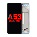 Samsung A53 5G OLED-Display mit Rahmen Blau (Aftermarket Plus)