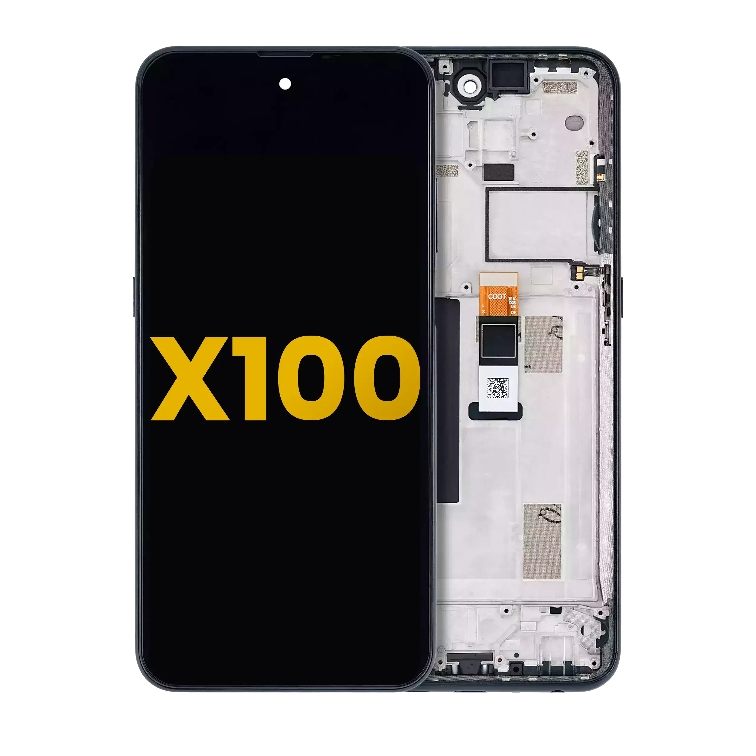 LCD Display with Frame for Nokia X100 5G (Refurbished) (Blue)