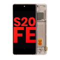 OLED-Display mit Rahmen Samsung S20 FE Aftermarket Plus Cloud Orange