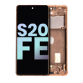 OLED-Display m. Rahmen f. Samsung Galaxy S20 FE (Service Pack) Cloud Orange