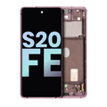 OLED-Display mit Rahmen für Samsung Galaxy S20 FE (Service Pack) Lavender