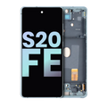 OLED-Display mit Rahmen für Samsung Galaxy S20 FE 4G/5G (Svc Pack) (Cloud Mint)