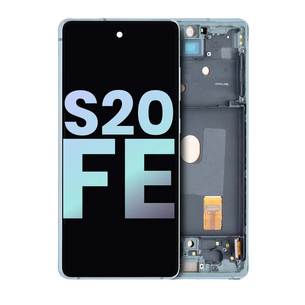 OLED Display with Frame for Samsung Galaxy S20 FE 4G/5G (Service Pack) (Cloud Mint)