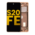 OLED-Display mit Rahmen für Samsung Galaxy S20 FE (Refurb.) (Cloud Orange)