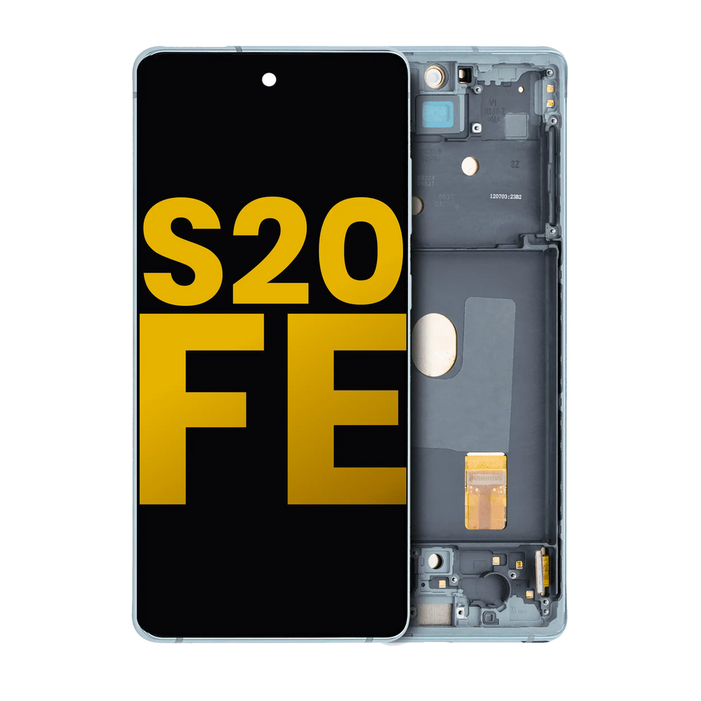 OLED Display with Frame for Samsung Galaxy S20 FE 4G / 5G (Refurbished) (Cloud Mint)
