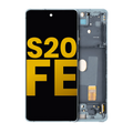 OLED-Display mit Rahmen für Samsung Galaxy S20 FE (Refurbished) Cloud Mint