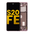 OLED Display with Frame for Samsung Galaxy S20 FE 4G / 5G (Refurbished) (Cloud Lavender)