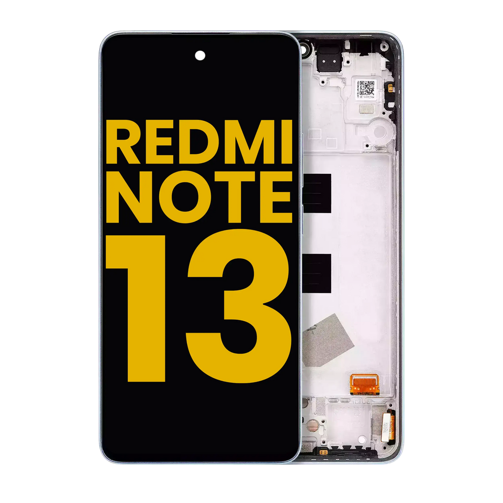 OLED-Display mit Rahmen für Xiaomi Redmi Note 13 4G (Refurbished) (Ice Blue)