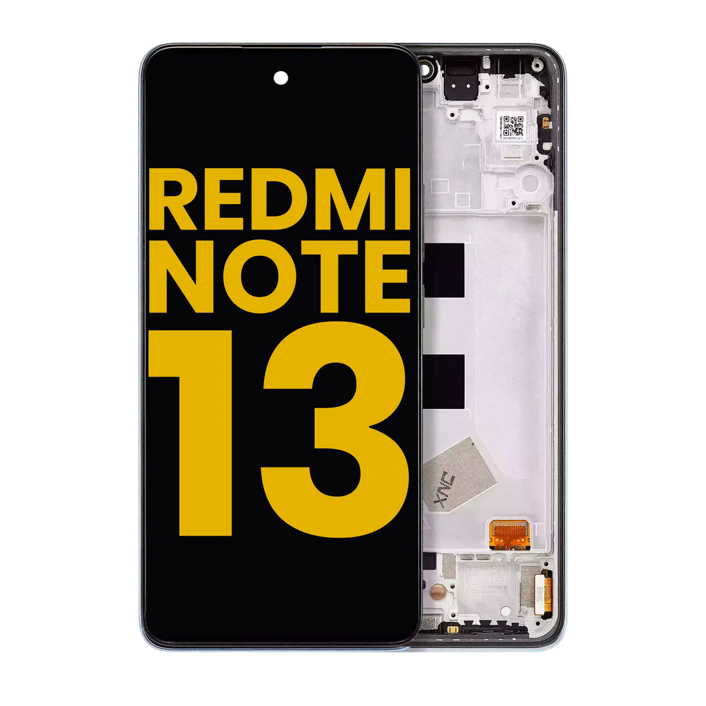 OLED-Display m. Rahmen f. Xiaomi Redmi Note 13 4G (Refurbished) Schwarz